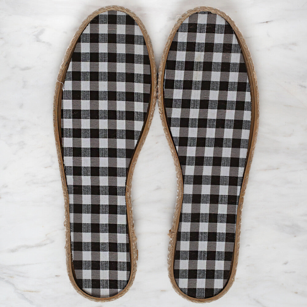 Loren Hasır Espadril / Ayakkabı Tabanı 39 Numara Kahverengi